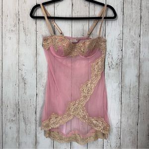 Vintage Y2K  women Camisole super cute lace size M